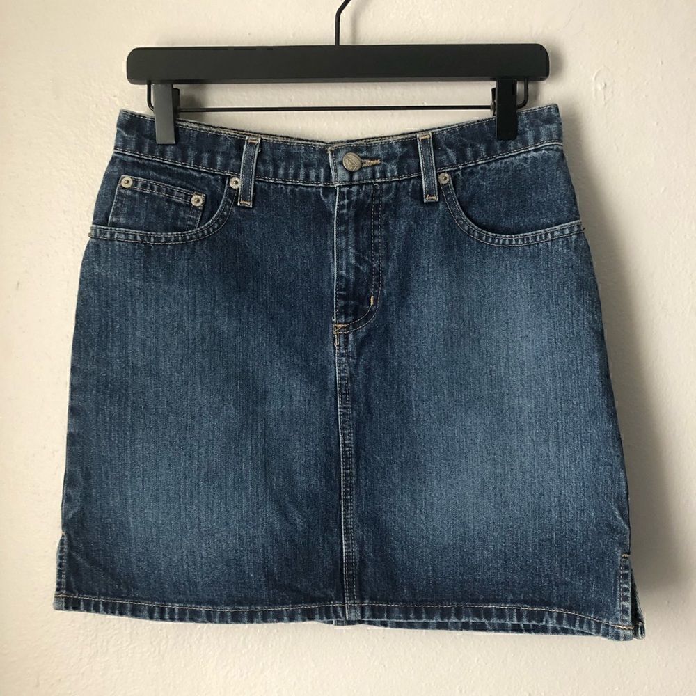 Roxy basic dark blue denim mini shirt